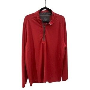 Vineyard Vines Performance Quarter Zip Pullover Pink Men's 2XL Polyester Spandex